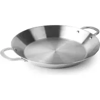 Lacor 60854 – Pfanne TriChef unbeschichtet, 24 cm, Edelstahl 18/10
