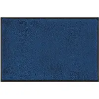 Kleen-Tex Fußmatte "Original Uni, Schmutzfangteppich" Gr. 16, blau, B:60cm H:9mm L:90cm, Kunstfaser, WASH+DRY BY , Teppiche, Fußmatte, Schmutzmatte, rutschhemmend, auch als Läufer erhältlich