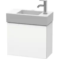 Duravit Waschtischunterbau L-CUBE 400x480x240mm Ans li schwarz hochglanz