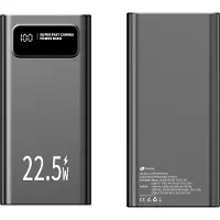 Leotec LEPOW30W22K, 30000 mAh, Lithium Polymer (LiPo), Power Delivery 3.0, Quick Charge 3.0, Schwarz