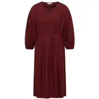 Tranquillo - Women's Tailliertes Kleid aus EcoVero Viskose - Kleid Gr 40 rot