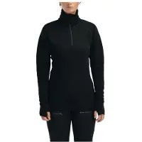 Aclima - Women's FleeceWool V2 Polo Zip - Merinolongsleeve Gr M schwarz