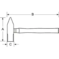 Bahco Funkenfreier Hammer Mit Kopf Aus Bronze Und Aluminium Und Glasfasergiff Deutsch 500g