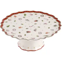 Villeroy & Boch Servierplatte "Kuchenplatte auf Fuß Toy's Delight ø 21 cm bunt", bunt, L:21cm, Porzellan, Servierplatten, Servierplatte