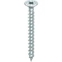 Heco -TOPIX-plus Senkkopf mit Frästaschen Variables Vollgewinde HD-30 verzinkt blau, A3K