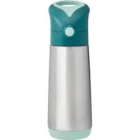 B.Box Insulated Drink Bottle Thermosflasche mit Strohhalm Emerald Forest 1 St.
