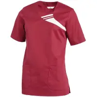 Leiber Kasack Schlupfjacke 08/1255/64, Damen, beere, kurzarm, waschbar bis 60 °C, Größe M
