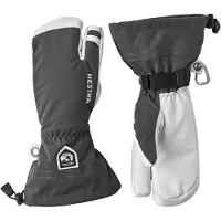 Hestra - Army Leather Heli Ski 3 Finger - Handschuhe Gr 9 grau/schwarz