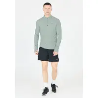 Endurance - Tune V2 Melange Midlayer - Laufshirt Gr M grau/türkis
