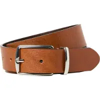 Jack & Jones Ledergürtel "JACPRAGUE LEATHER BELT NOOS", Herren, Gr. 90, braun (cognac), Leder, unifarben, Gürtel Ledergürtel
