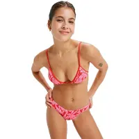 Roxy Bikini-Hose "Khloe Cheeky", Damen, Gr. XL, rosa (tomato klaeido), Obermaterial: 87% Nylon, 13% Elasthan., Badehosen Bikini-Hose