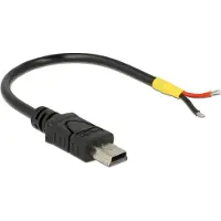 DeLOCK 85251, 0,1 m, Mini-USB B, USB 2.0, Männlich/Männlich, Schwarz
