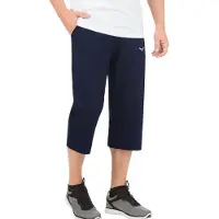Trigema Jerseyhose "3/4 Freizeithose", Herren, Gr. 4XL, US-Größen, blau (navy), Single Jersey, 100% Baumwolle, Basic, Hosen Jerseyhose