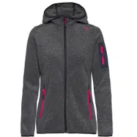 CMP Woman Fleece Jacket FIX Hood antracite (U423) 36