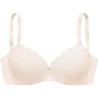 Vivance Schalen-BH , Damen, Gr. 85, Cup C, beige (creme), Spitze, Obermaterial: 91% Polyamid, 9% Elasthan, BHs Schalen-BH, mit Bügel aus elastischer Netzspitze – auch ideal für große Größen
