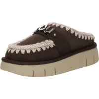 Mou für Damen. MU.FW531001A Braune Bounce Leder Clogs (37), Wohnung, Keine, Lässig