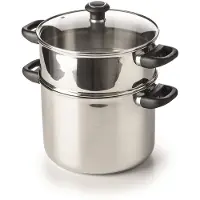 Beka 3120262030243 Couscous-Topf inkl. Deckel, Edelstahl, 24 cm Durchmesser, Induktionsherd-geeignet
