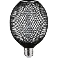 Paulmann LED-Leuchtmittel "Metallic Glow Globe messing Helix, 3,5W 1800K 230V", schwarz, L:16cm Ø:11cm, Leuchtmittel, LED-Leuchtmittel