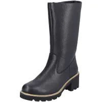 Remonte Stiefel Damen Glattleder Schwarz Größe: 38