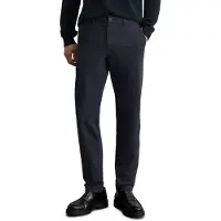 Marc O'Polo Chinohose "Osby", Herren, Gr. 33, Länge 30, blau (schwarz navy), Twill, Obermaterial: 97% Baumwolle, 3% Elasthan, unifarben, lang, Hosen Chinohose, tapered Fit, Bio-Baumwolle
