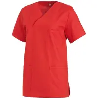 Bernhard Leiber KG Leiber Schlupfkasack, kurzarm, unisex, rot, Kasack ideal für die Pflege, Größe: I (Damen 38/40 = M, Herren 44/46 = S)