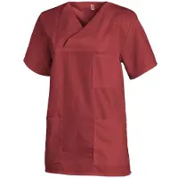 Leiber Schlupfkasack, kurzarm, unisex, bordeaux, Kasack ideal für die Pflege, Größe: II (Damen 42/44 = L, Herren 48/50 = M)