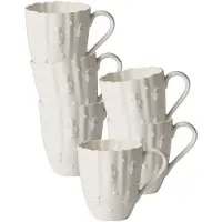 Villeroy & Boch Becher "Kaffeebecher Toy's Delight Royal Classic 250 ml 6er Set weiß", weiß, 6 tlg., Porzellan, Trinkgefäße, Becher