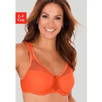 Nuance Minimizer-BH , Damen, Gr. 100, Cup F, orange, Microtouch, Obermaterial: 71% Polyamid, 29% Elasthan, BHs Minimizer-BH, mit Bügel und wattierten Trägern