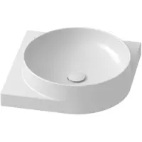 Ravak Yard - Waschtisch 450x450 cm, ohne Überlauf, ohne Hahnloch, weiß XJX01045000