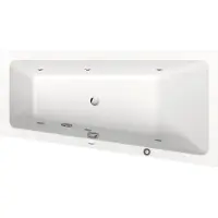 Duravit No.1 Einbau-Whirlwanne, Trapez, 1500x800mm, Jet Protect, 1 Rückenschräge rechts, weiß, 760505000JP1000