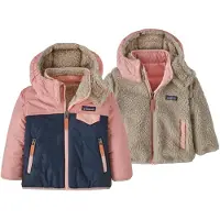 Patagonia - Baby Reversible Tribbles Hoody - Winterjacke Gr 6-12 Months blau