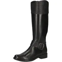 Caprice Damenschuhe Reißverschluss Schaftstiefel Schwarz Freizeit