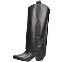 Xti für Damen. 14341603-NEGRO Stiefel 143416 Schwarz (36), 5 bis 8 cm, Reißverschluss, Lässig