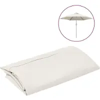 vidaXL Ersatzbezug für Sonnenschirm Sandweiß 300 cm