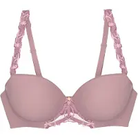 Triumph Balconette-BH "Wild Azalea Florale WHP", Damen, Gr. 85, Cup E, rosa (blossom kiss), Microtouch, Obermaterial: 57% Polyester, 27% Polyamid, 16% Elasthan, BHs Balconette-BH, mit Stickerei