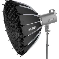 Neewer SF65Q 65 cm breite parabolische Softbox mit Schnellverschluss und Wabengitter