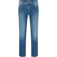 MAC Straight-Jeans "Arne", Herren, Gr. 36, Länge 32, blau (authentic blau used), Denim/Jeans, Obermaterial: 99% Baumwolle, 1% Elasthan, gerade, Jeans Straight-Jeans, in gepflegter Optik, mit Stretch
