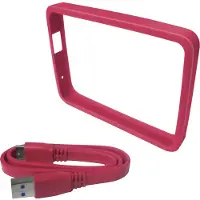 Western Digital Grip Pack für My Passport Ultra ( 1TB ) Fuchsie - Schutz für externe Festplatte, USB