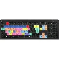 Logickeyboard LKB-PPROCC-A2PC-DE, Kabelgebunden, USB, Scherenschalter, QWERTZ, LED, Schwarz