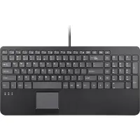 Perixx PERIBOARD-534 H DE Kabelgebundene USB Tastatur - mit Touchpad und 2x (PERIBOARD-534 H DE)