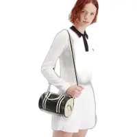 Fred perry für Herren. L9256 Klassische Sporttasche im Miniformat schwarz (OSFA), Lässig, Polyester