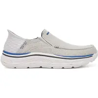 SKECHERS Herren Remaxed-Fenick Mokassin, Graues gewaschenes Segeltuch, 41 EU