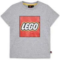 LEGO Langarm-T-Shirt aus grauer Melange für Kinder