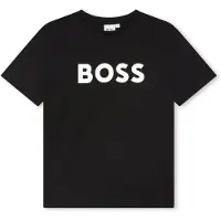 BOSS Kids-T-Shirt aus Baumwoll-Jersey mit Kontrast-Logo Grösse 126