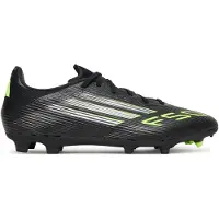 Adidas F50 LEAGUE FG/MG Unisex Fußballschuhe, Schwarz Grün, Gr. 46 2/3