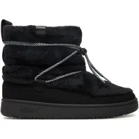 Puma Winterboots "SNOWBAE SUEDE WNS", Damen, Gr. 36, schwarz (schwarz, flat schwarz gray), unifarben, Schuhe Winterboots, Moonboots, Winterstiefel, wasserdicht,wärmend