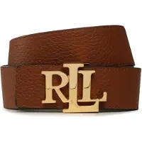 Ralph Lauren für Damen. 412912040002 Wendbarer Ledergürtel braun (XS), Lässig, Klassisch