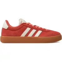 Adidas Sneaker SPORTSWEAR "VL COURT 3.0", Damen, Gr. 41, rot (preloved scarlet, core weiß, bright rot), Leder, Synthetik, Schuhe Sneaker, inspiriert vom Design des samba