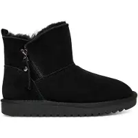 Ara Winterboots "ALASKA Short Zip", Damen, Gr. 39, Lammfell, schwarz (schwarz short zip), Lammfell, Veloursleder, unifarben, Schuhe Winterboots, Stiefel aus echtem Lammfell, G-Weite (weit)