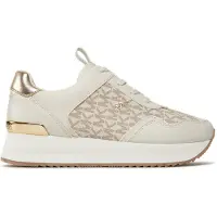 Michael Kors für Damen. 43R4RNFSAB Raina beige Pantoffel (41), 1 bis 3 cm, Schnürsenkel, Lässig